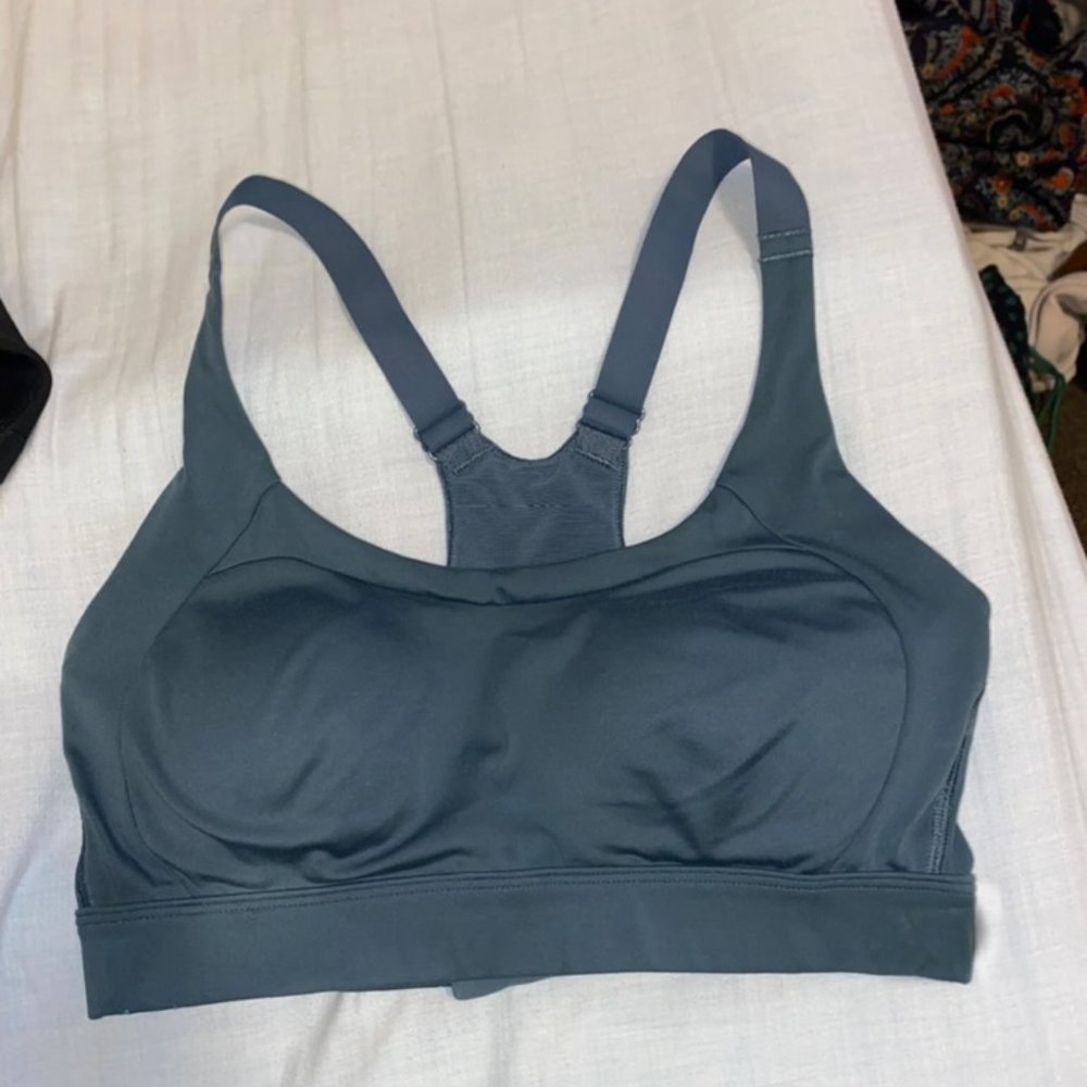 Gymshark Navy Racerback Mesh Sports Bra